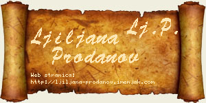 Ljiljana Prodanov vizit kartica